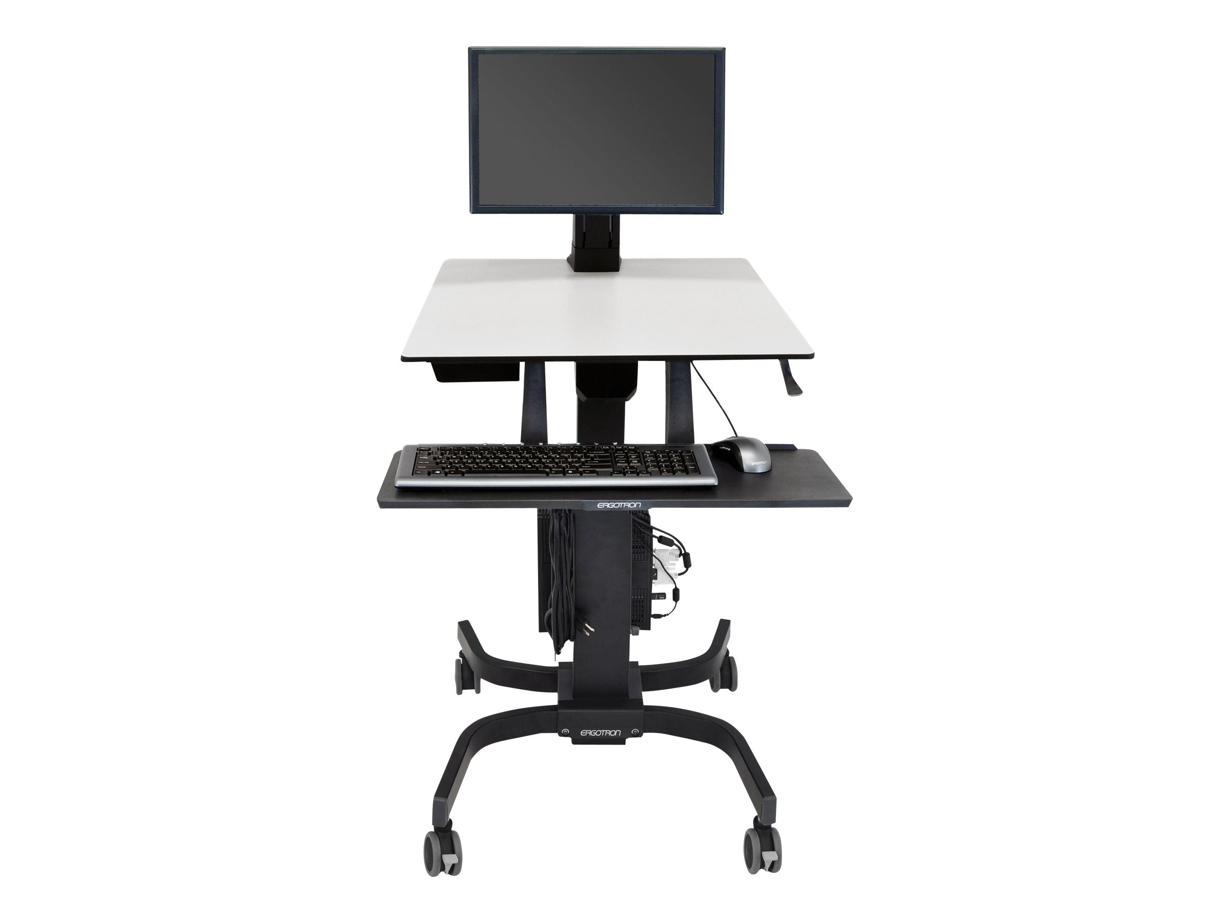 ERGOTRON WorkFit-C Steh-Sitz-Arbeitsplatz Seitenansicht