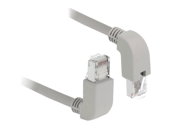 DELOCK Netzwerkkabel RJ45 Cat.6A S/FTP oben/unten gewinkelt 2m - Verpackung