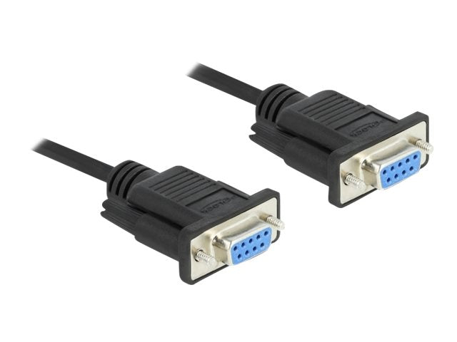 DELOCK Seriell Kabel RS-232 Sub-D9 Buchse zu Buchse 5m - Vorderansicht