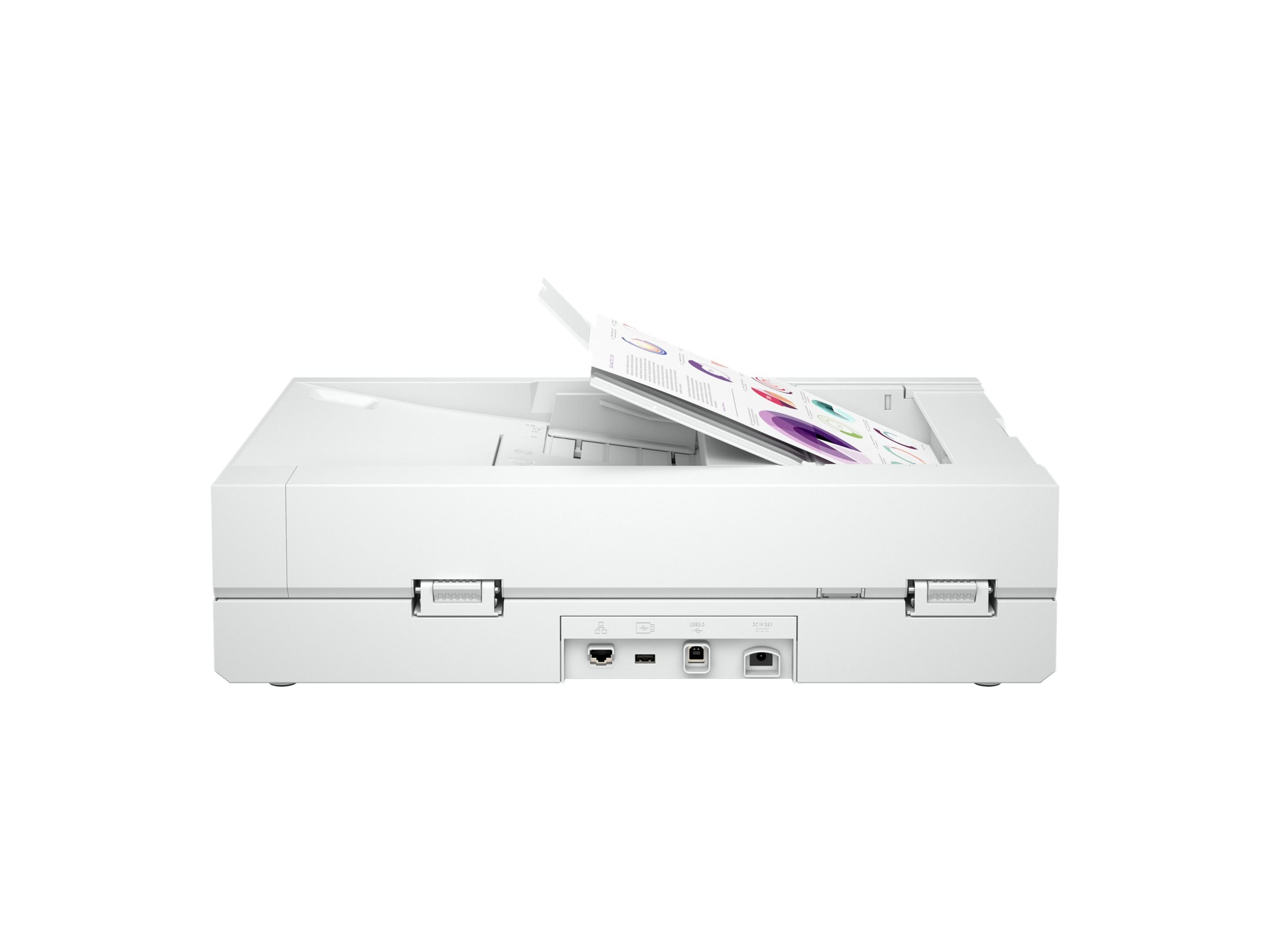 HP ScanJet Ent Flow N6600 50ppm fnw1 Scanner Rückansicht