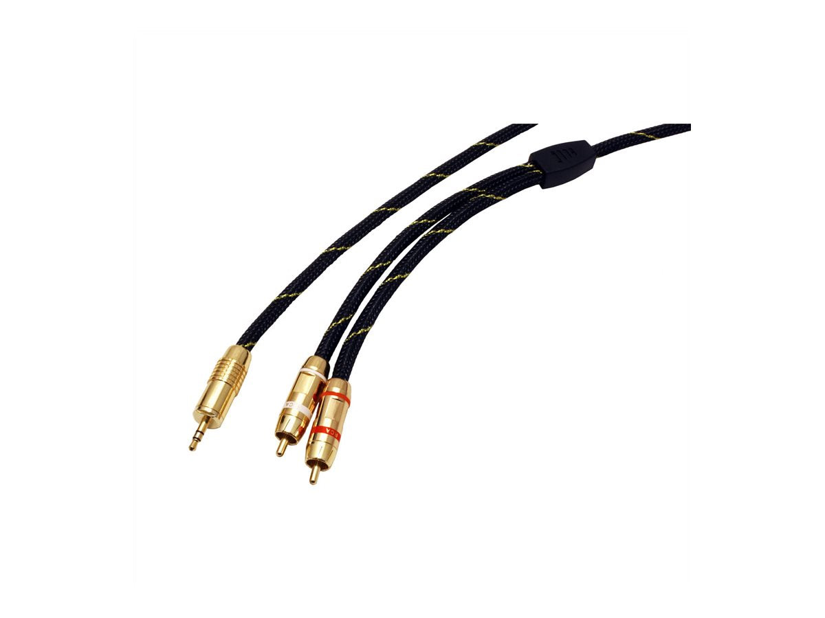 SECOMP ROLINE GOLD Kb 3,5mm-2xCinch ST/ST 10m Vorderansicht