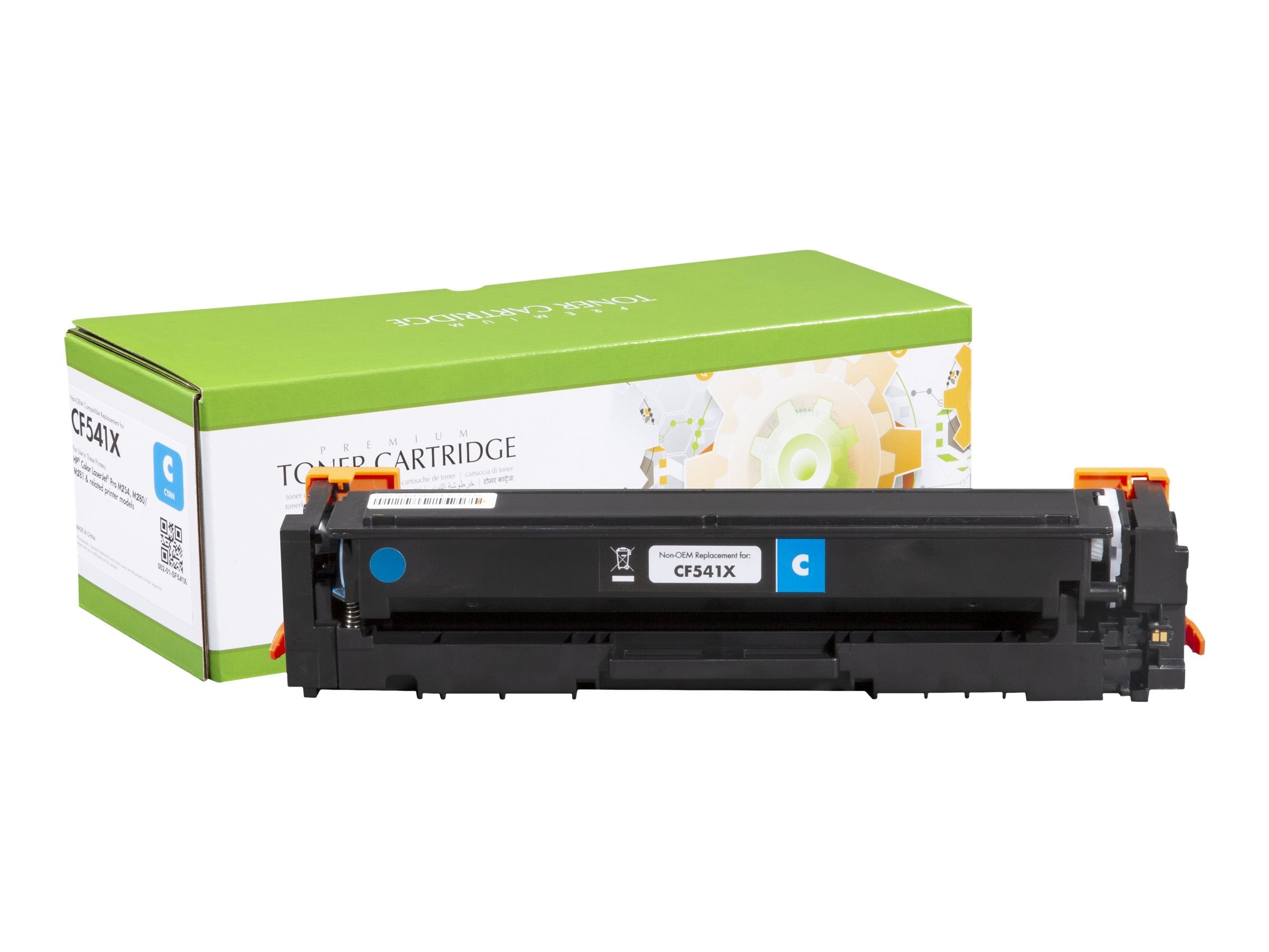 STATIC Tonerpatrone HP CF541X cyan High Capacity - Vorderansicht