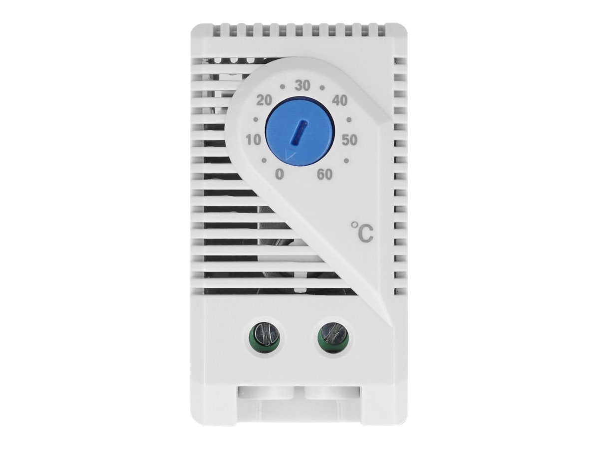 DELOCK Thermostat mit Öffner-Kontakt für Hutschiene - Vorderansicht