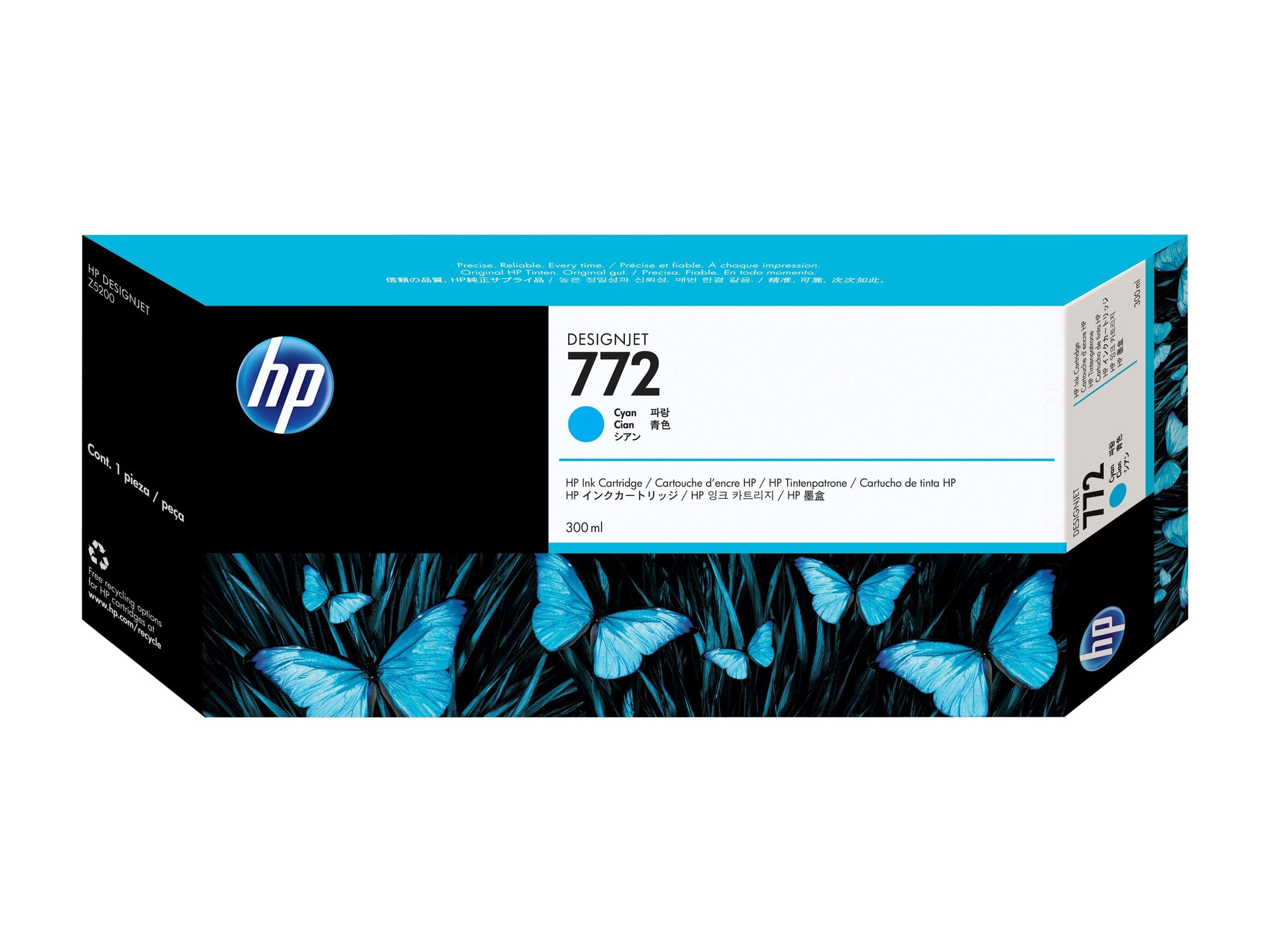 HP 772 original Ink cartridge CN636A cyan Verpackung