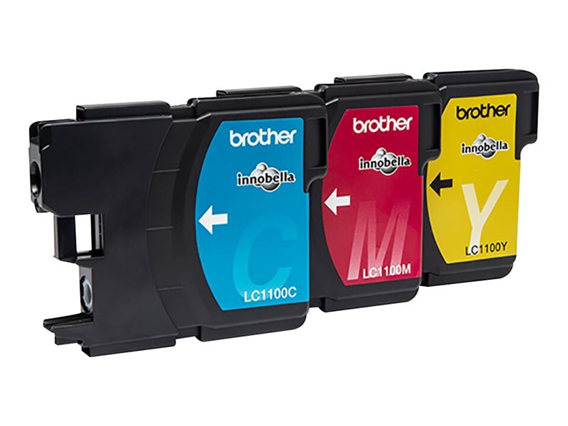 BROTHER LC1100RBWBPDR Rainbowpack Tintenpatrone Seitenansicht