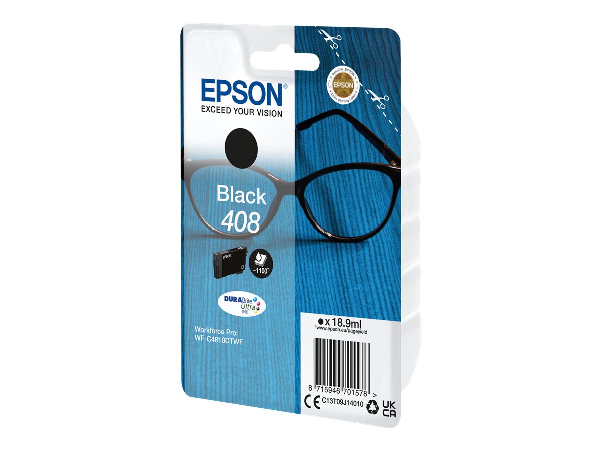 EPSON 4LB Singlepack Black 408 DURABrite Ultra Ink Verpackung