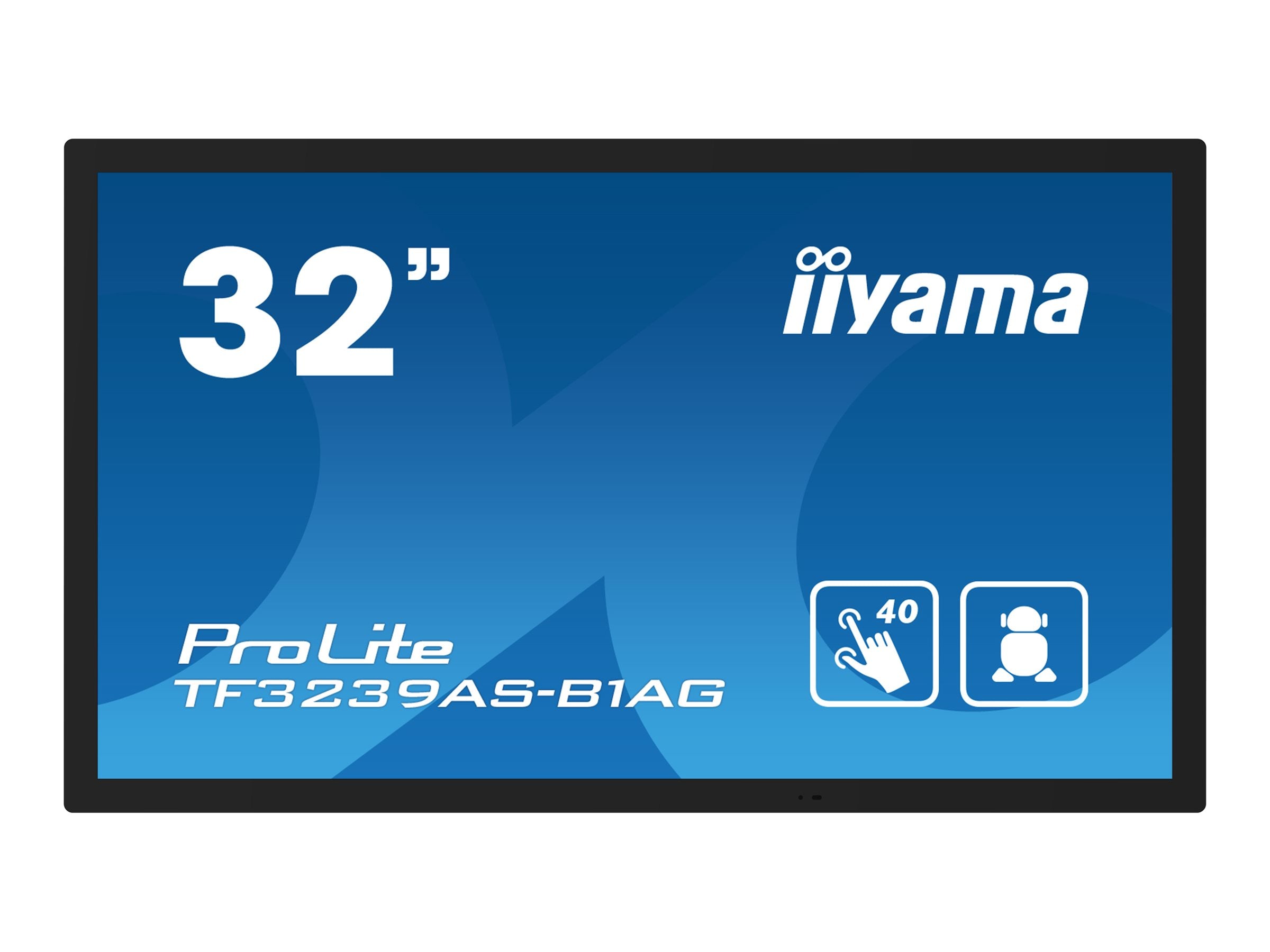 IIYAMA TF3239AS-B1AG 32 Zoll Touchscreen Vorderansicht