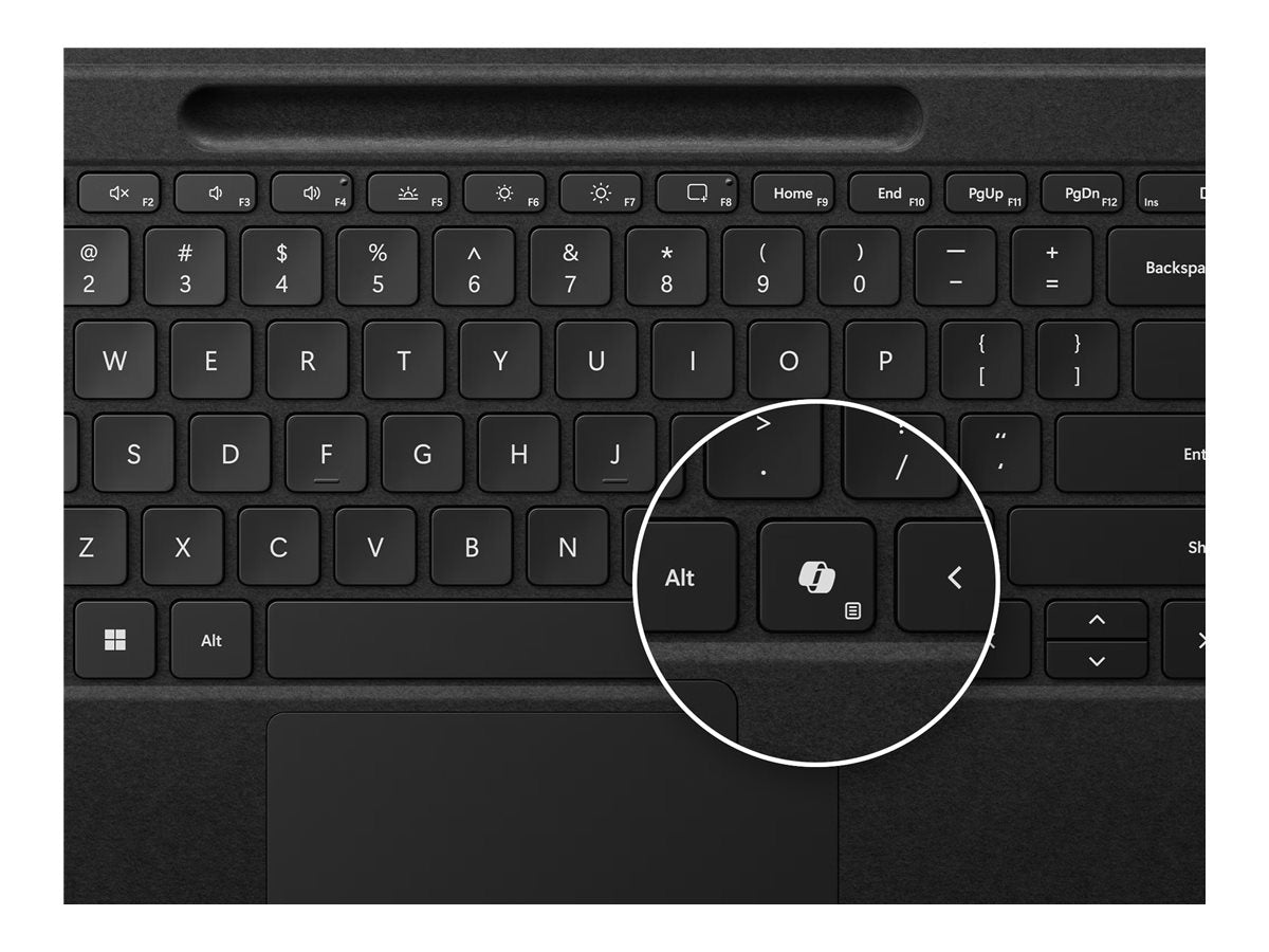 MICROSOFT MS Srfc Pro Flex KB CM SC Black Spain Tastatur Vorderansicht