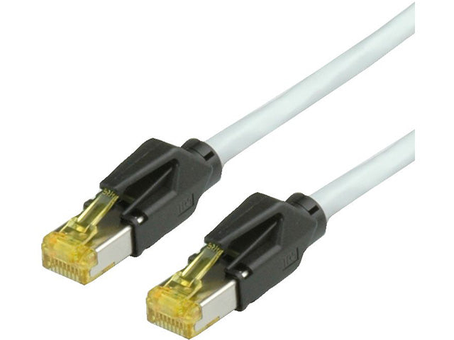 DRAKA Patchkabel Kat.6A Class EA S/FTP UC900 TM31 LSOH grau 3m - Vorderansicht