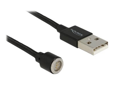 DELOCK Magnetisches USB Daten- und Ladekabel schwarz 1,1m Verpackung