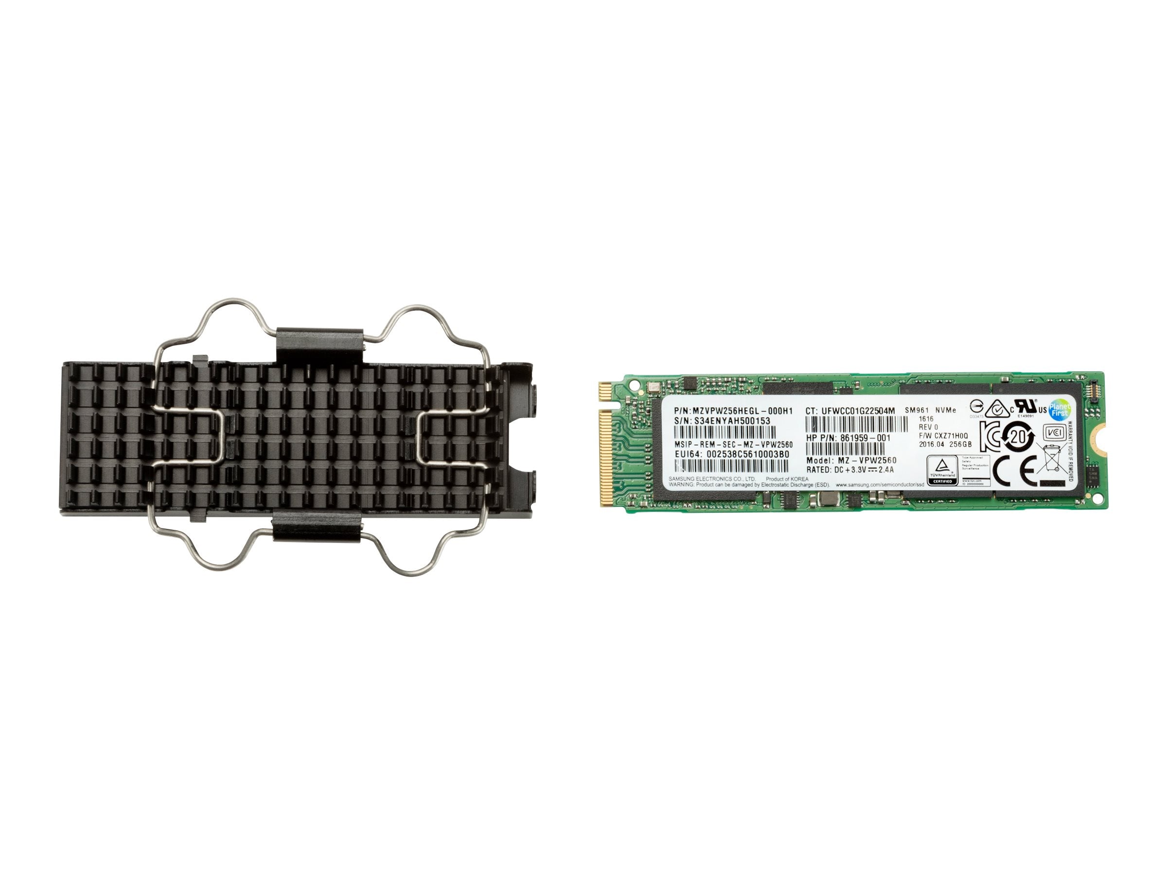 HP ZTrboDrv 512GB SED Z4/6 G4 TLC SSD Vorderansicht