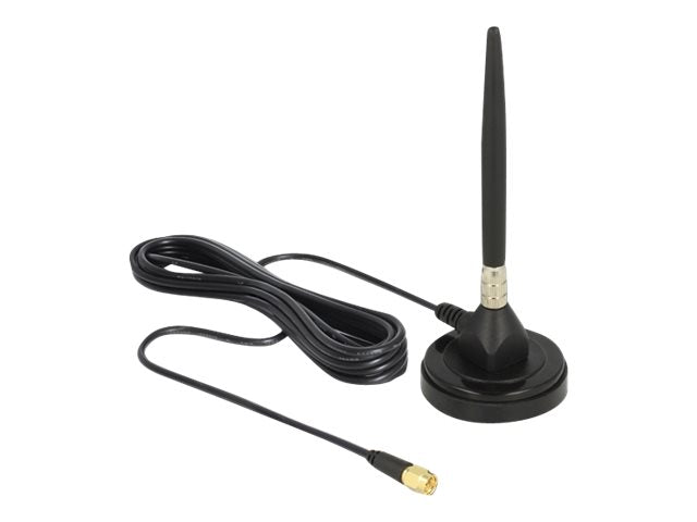 DELOCK GSM Antenne SMA Stecker 3dBi starr omnidirektional Vorderansicht
