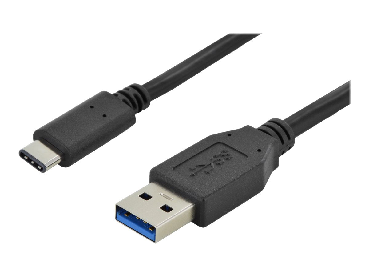 DIGITUS USB Type-C Anschlusskabel Type-C - A St/St 1,0m Super Speed Vorderansicht