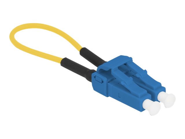 DELOCK LWL Loopback Adapter LC/UPC Singlemode blau - Vorderansicht