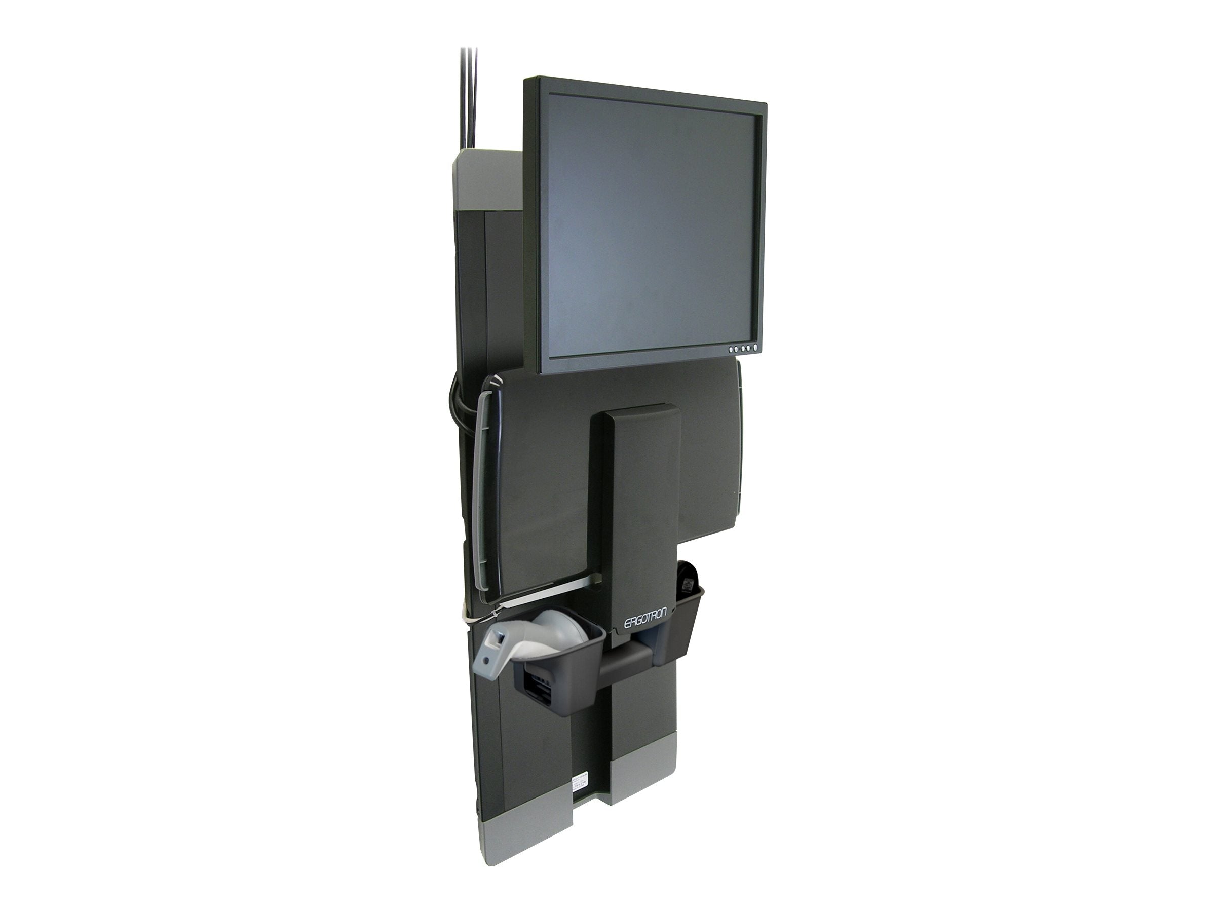 ERGOTRON StyleView Vertical Lift schwarz Vorderansicht