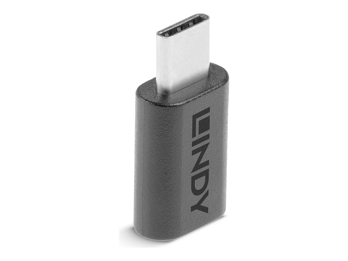 LINDY USB 2.0 Adapter Typ C / Micro-B USB Typ C Stecker - Detailansicht