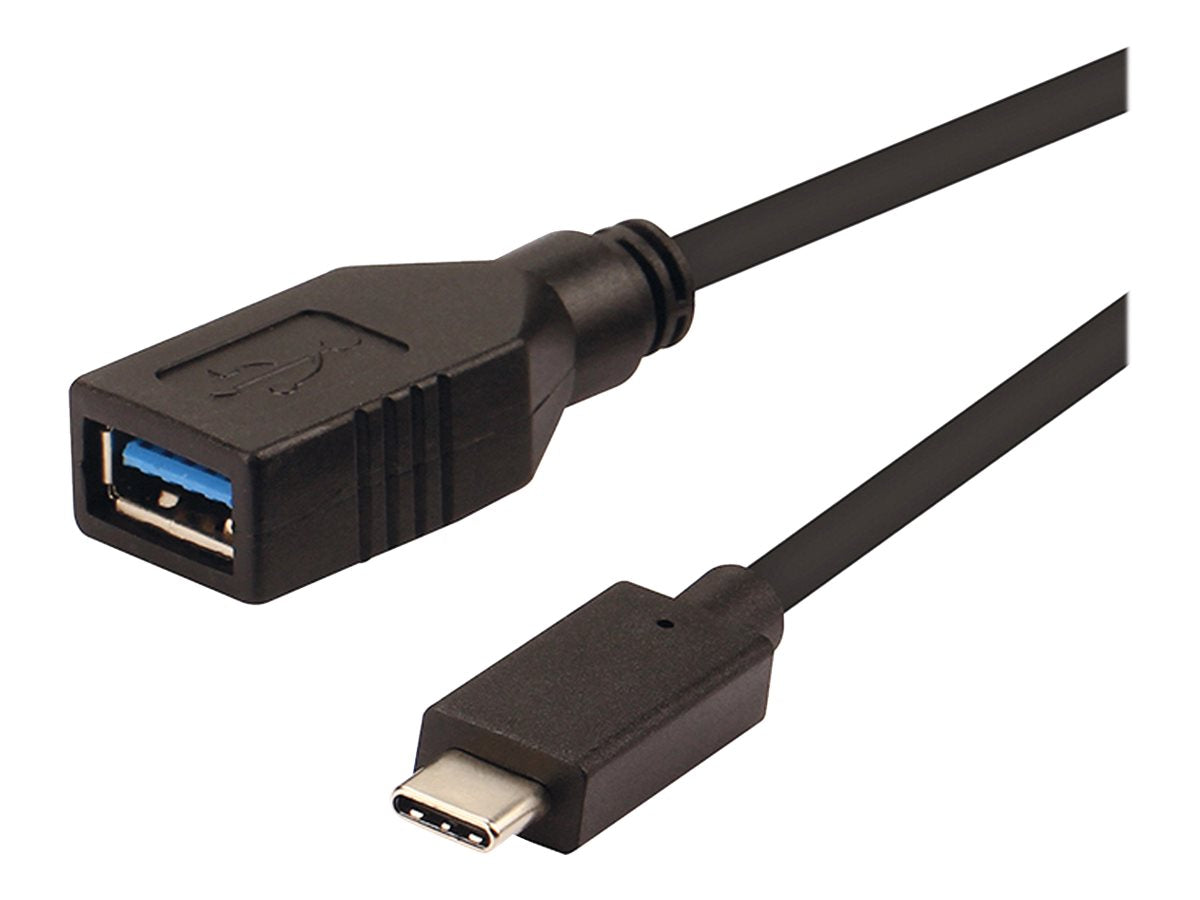 ROLINE USB 3.2 Gen 1 Kabeladapter USB Typ C - A ST/BU OTG schwarz 0,15m Verpackung