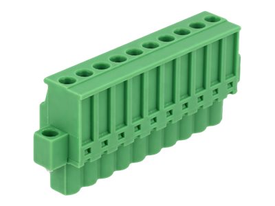 DELOCK Terminalblock Set für Hutschienen 10 Pin - Detailansicht