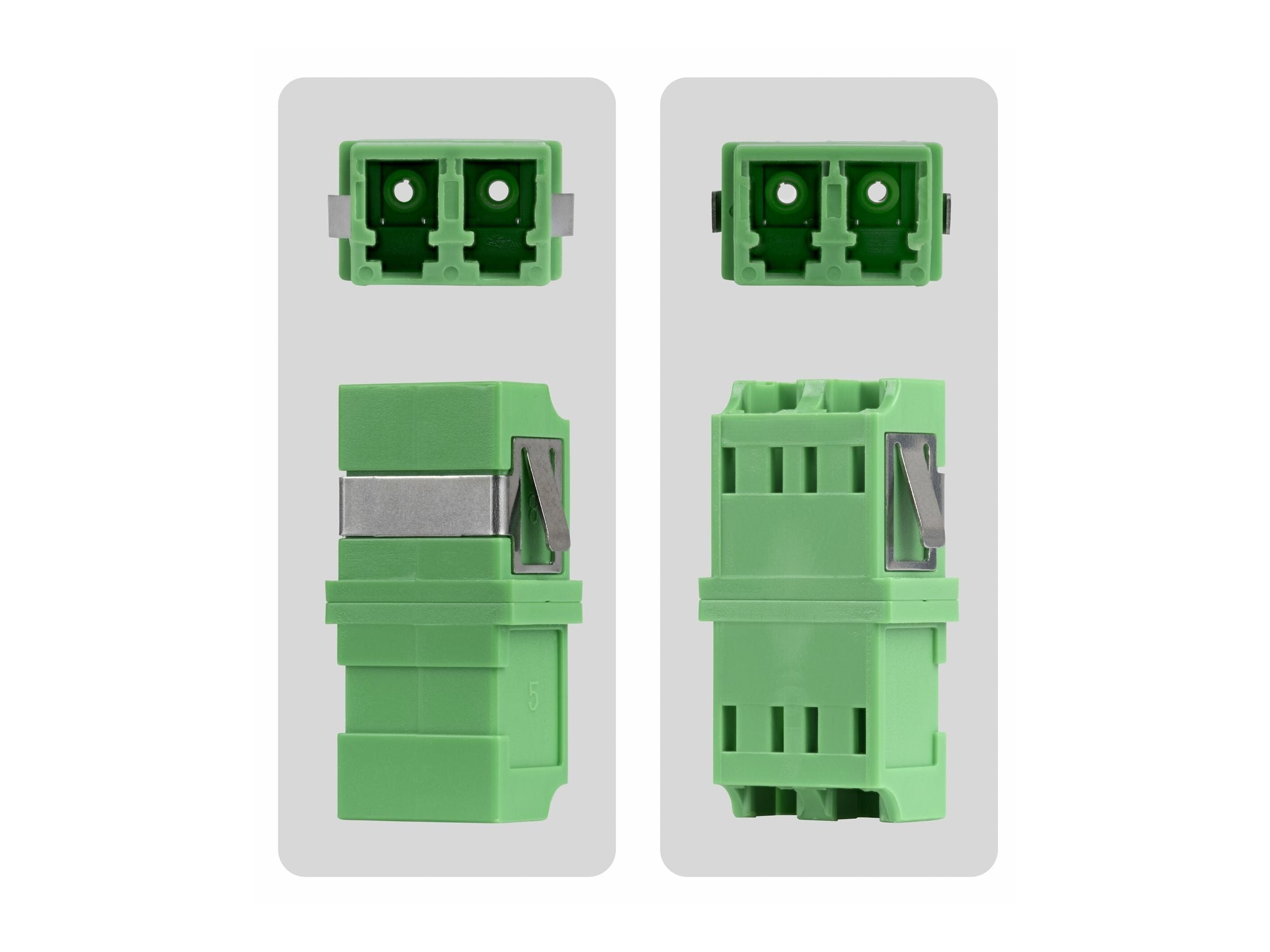 STARTECH.COM LC auf LC Kupplung 10er Pack OS2 Singlemode LC Glasfaser Kupplung im SC-Formfaktor ohne Flansch LC/APC Duplex Adapter