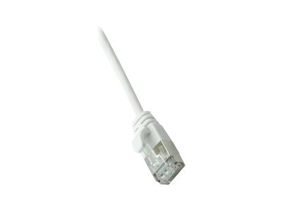ROLINE GREEN U/FTP Patchkabel Kat.6A Class EA LSOH slim weiss 0,3m Vorderansicht