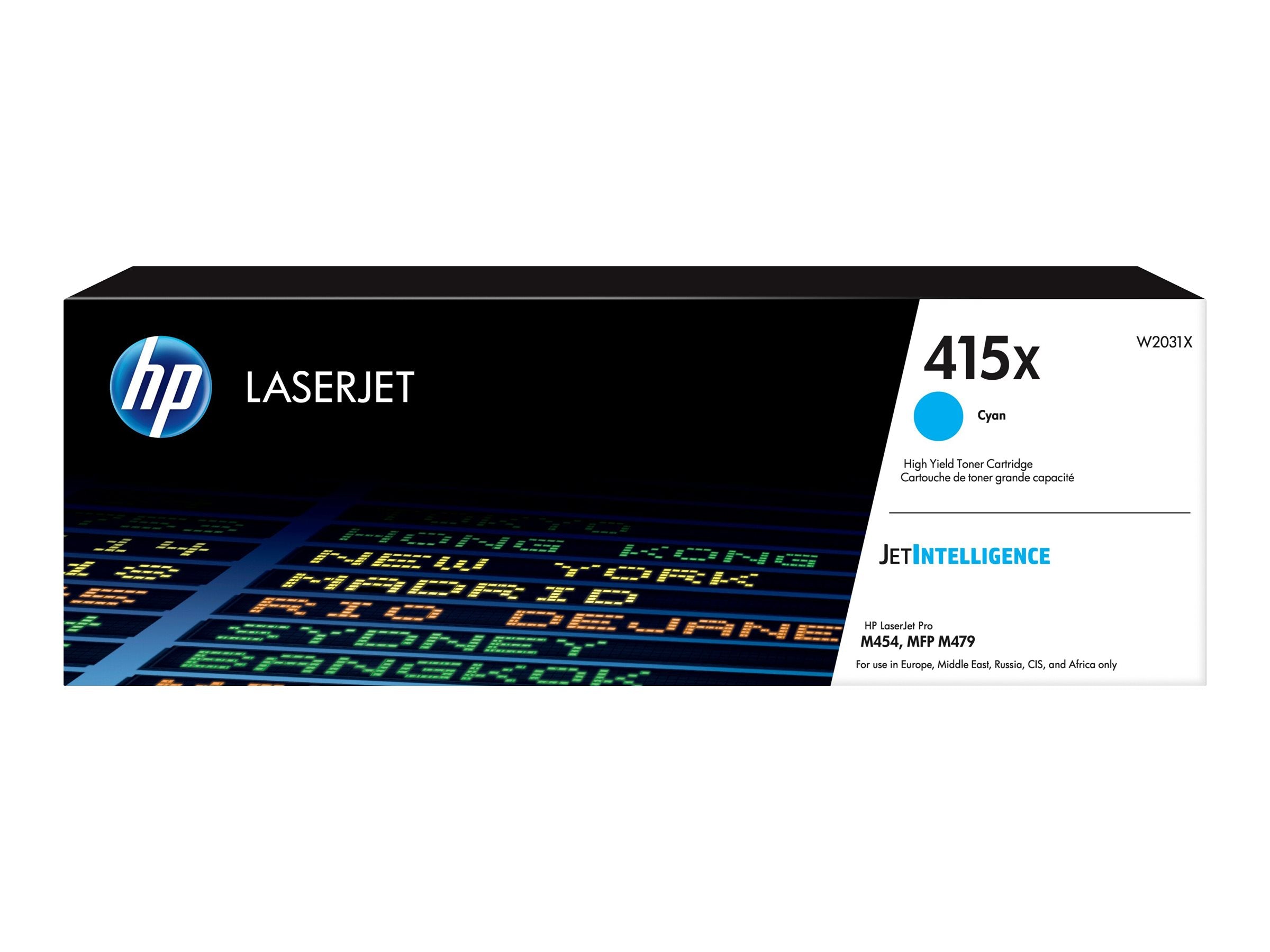 HP 415X Cyan LaserJet Toner Cartridge Vorderansicht