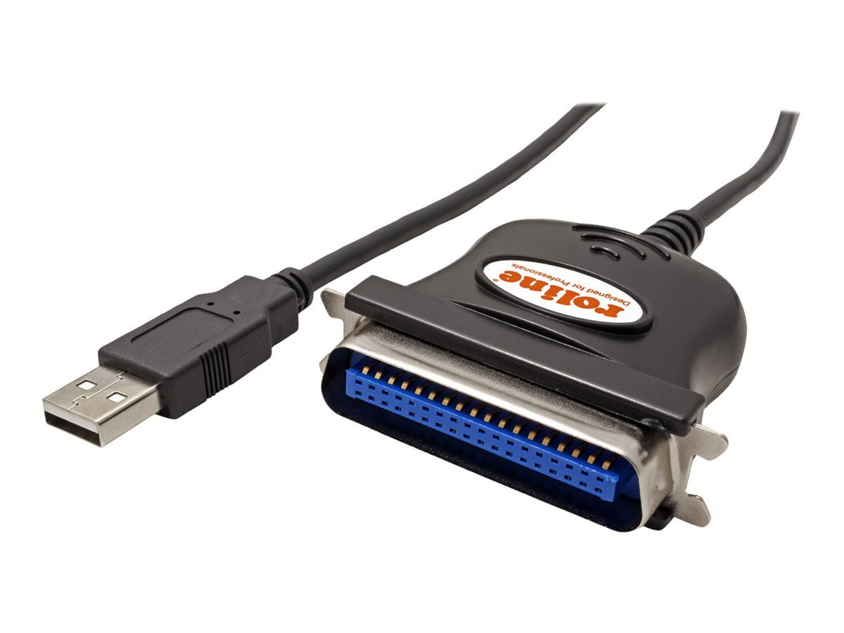 ROLINE USB Konverter Kabel USB nach IEEE 1284 schwarz 1,8m - Verpackung