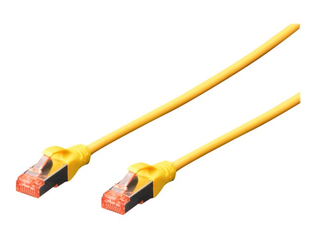 DIGITUS CAT 6 S-FTP Patchkabel Cu LSZH AWG 27/7 Lange 3 m 10 Stuck Farbe Gelb