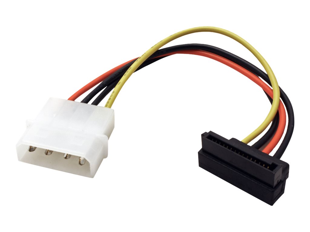 ROLINE Adapterkabel 4 pol. HDD / SATA abgewinkelt 0,1m Verpackung