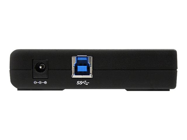 STARTECH.COM ST4300USB3EU 4 Port Black SuperSpeed USB 3.0 Hub - Detailansicht