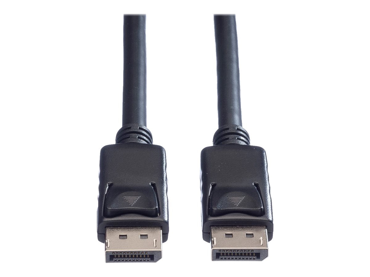 ROLINE DisplayPort Kabel DP-DP v1.2 ST - ST TPE schwarz 3m Vorderansicht