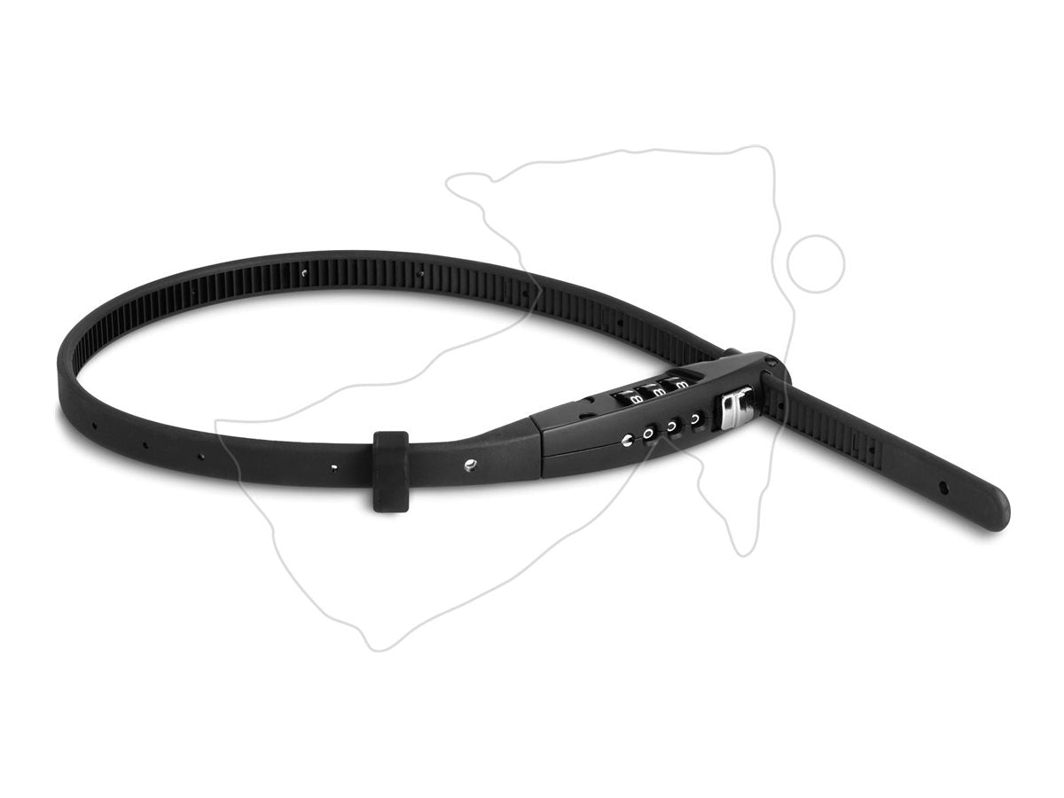 DELOCK Navilock Universal Sicherungskabelbinder mit Zahlenschloss - Vorderansicht