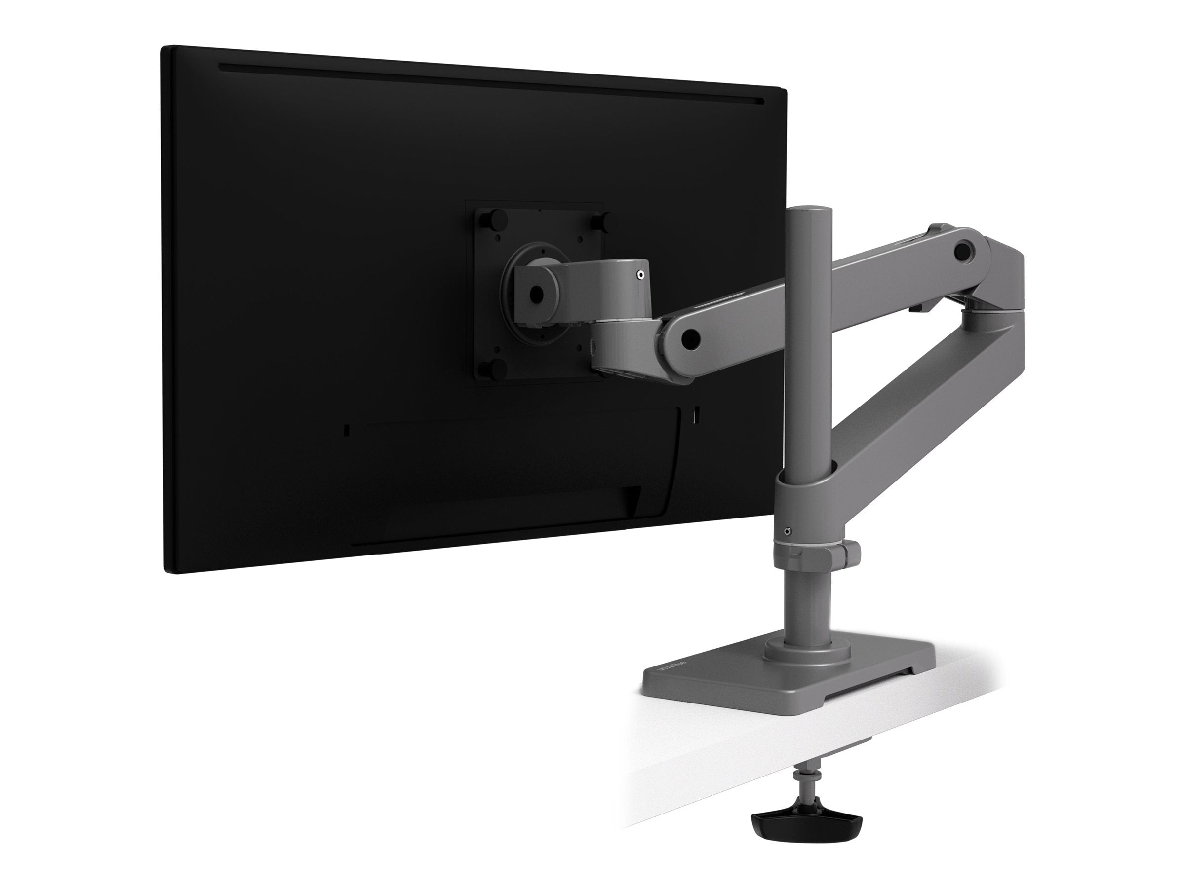 Vorderansicht des ERGOTRON LX Pro Arm Single Display Tall Pole Grommet Mount Dunkelgrau