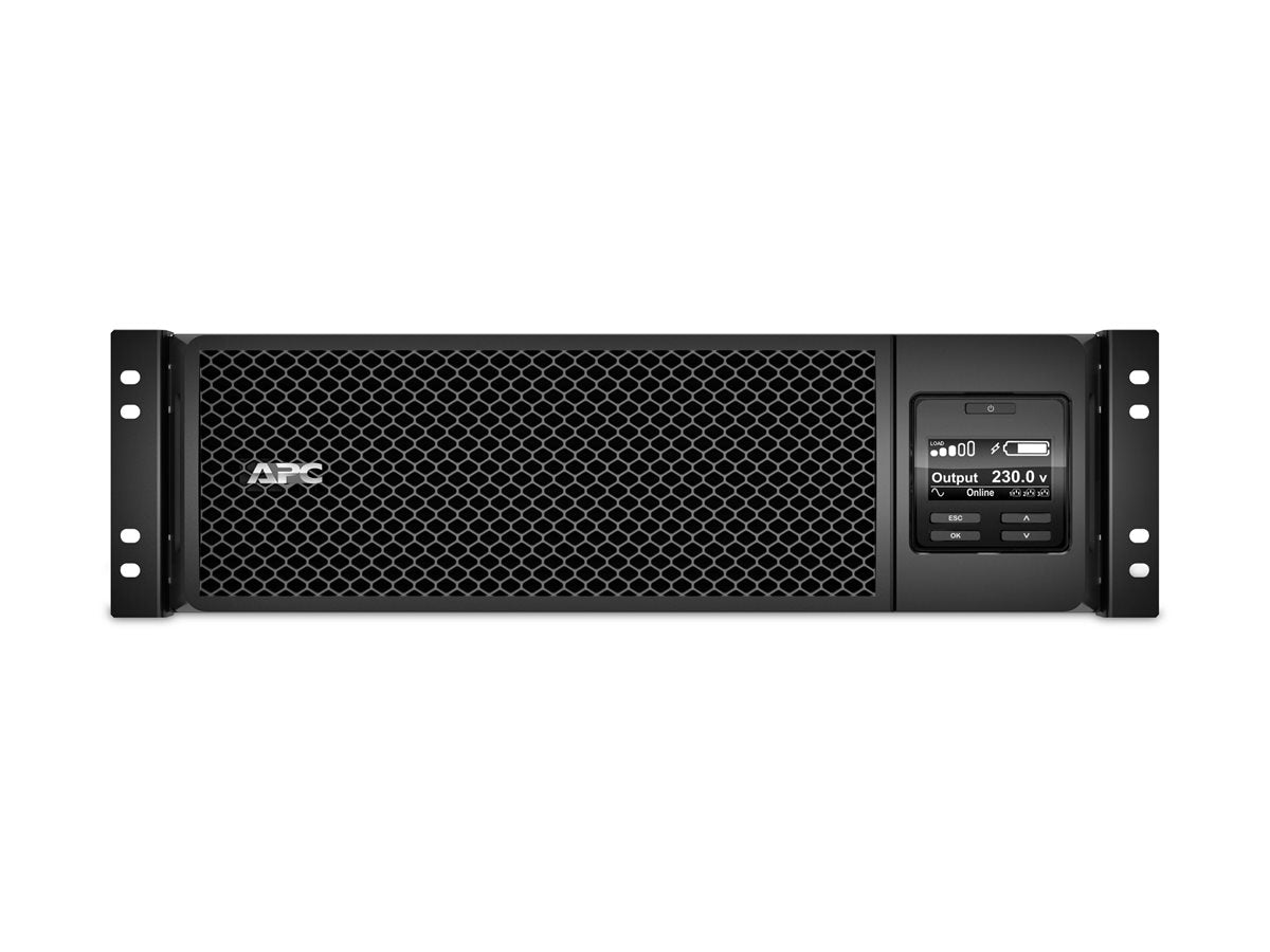 APC Smart-UPS SRT 5000VA RM UPS rack-mountable AC 230V 4500Watt 5000VA Ethernet 10/100 USB output connectors 12 3U Black
