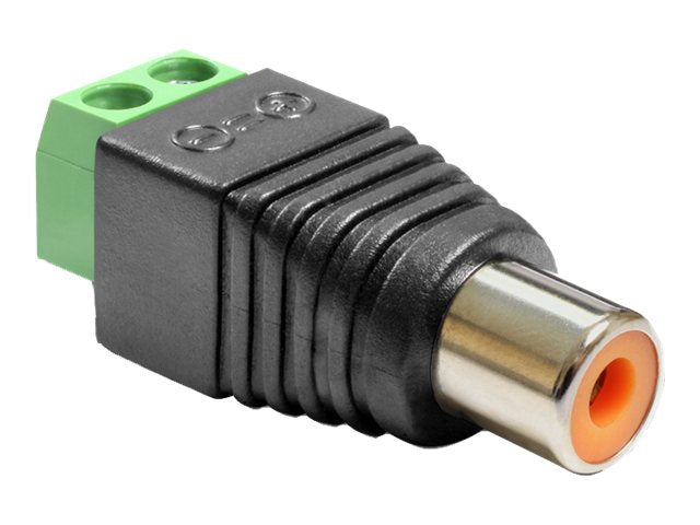 DELOCK Adapter Terminalblock > Cinch Buchse - Vorderansicht