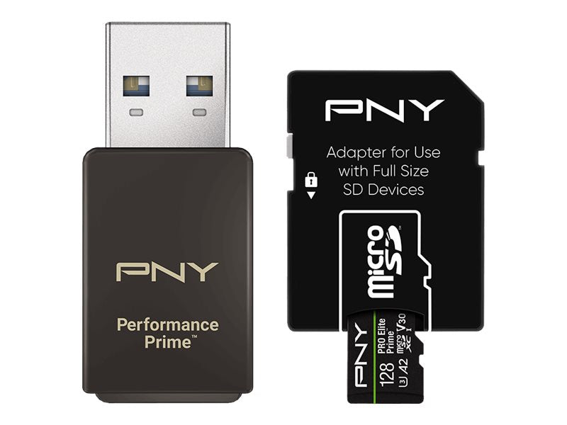 PNY Pro Elite 128GB Prime All-In-One Kit - Vorderansicht