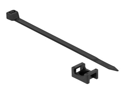 DELOCK Schraubhalter 23 x 16mm mit Kabelbinder L 150 x B 7