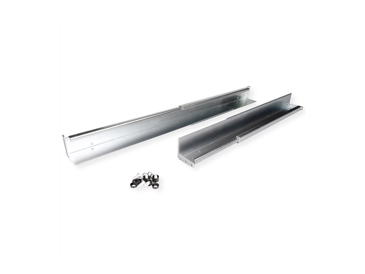 ROLINE Gleitschienen Set tiefenvariabel 500 bis 750mm - Montageansicht