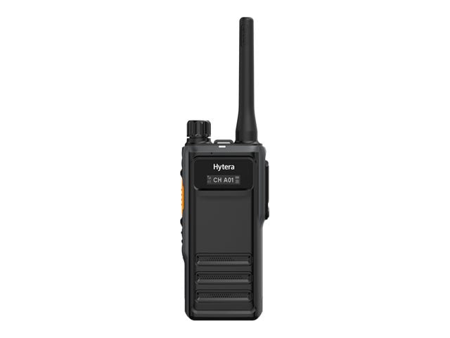 HYTERA HP605G BT Um mit GPS und BT UHF 400-527MHz mit Li-polymer Akku 2000mAh/Desktop-Ladestation mit Netzadapter/Antenne AN0435W09