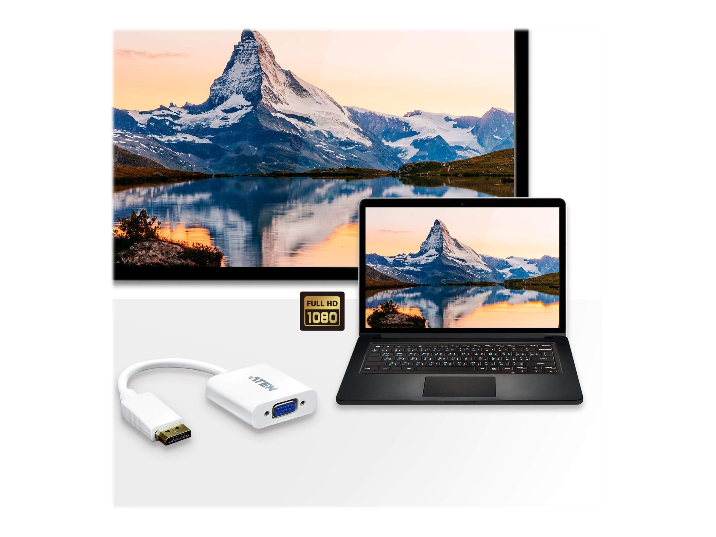 ATEN DisplayPort to VGA Adapter Detailansicht