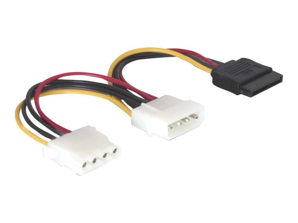 DELOCK Adapter Power SATA HDD zu 4pin St/Bu - Vorderansicht