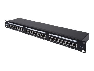 INTELLINET 24-Port Cat6a Patchpanel geschirmt Detailansicht