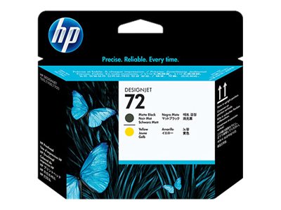 HP 72 Druckkopf C9384A matte black and yellow - Detailansicht