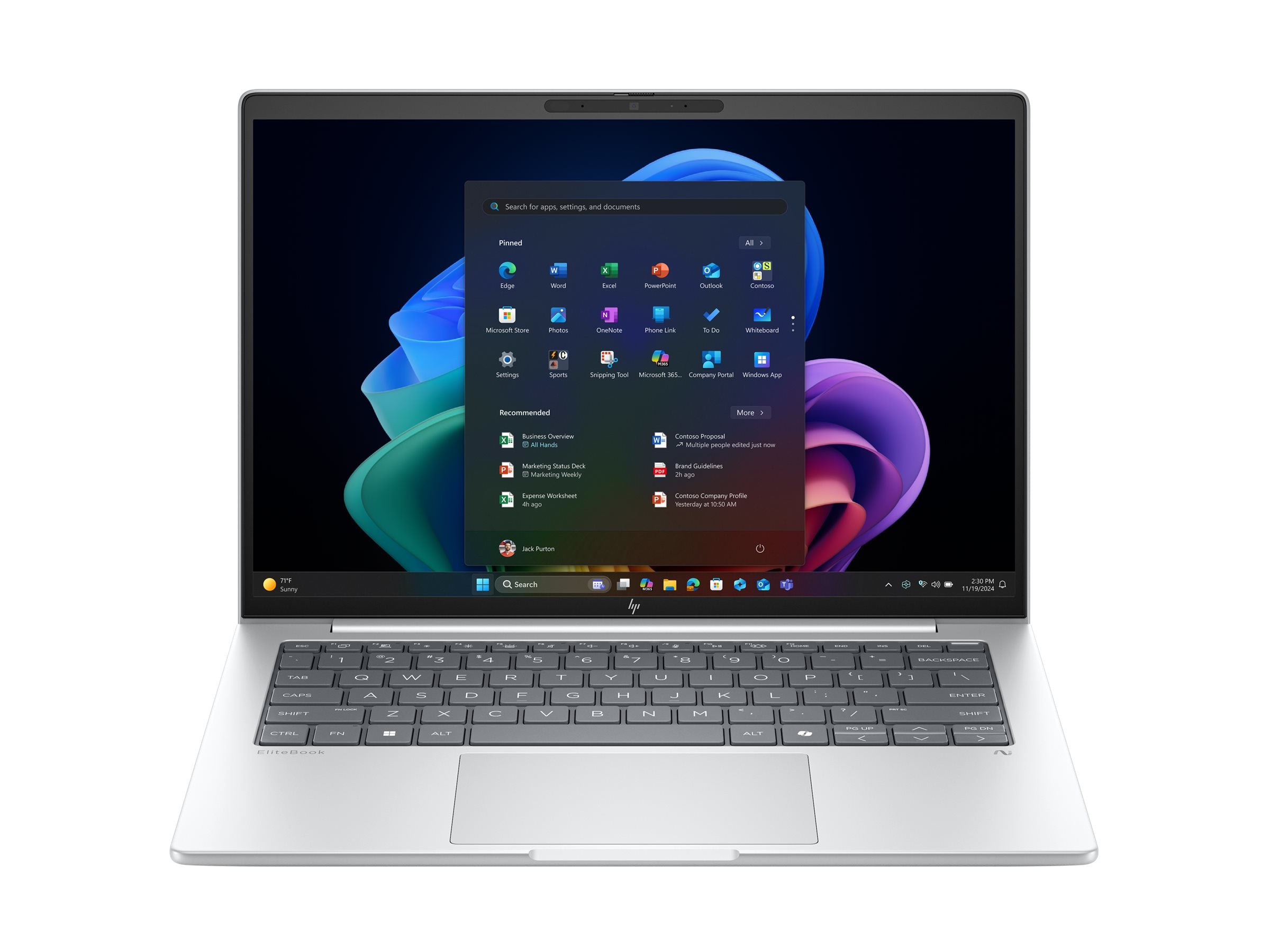 HP EliteBook 8 G1a Seitenansicht