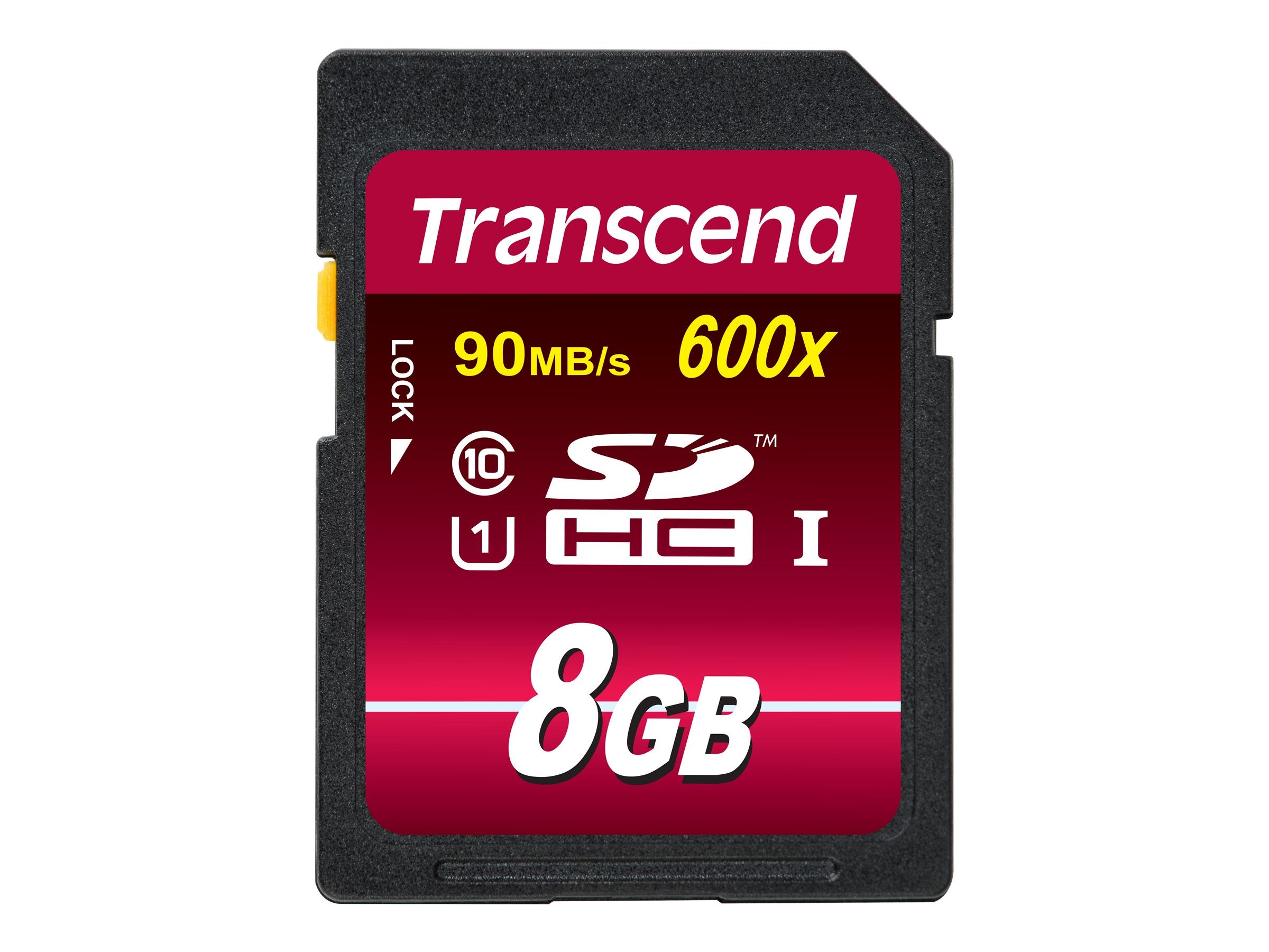 TRANSCEND Ultimate 8GB SDHC UHS-I Card Vorderansicht