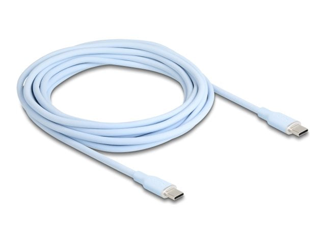 DELOCK USB 2.0 Kabel USB Type-C Stecker zu Stecker PD 3.0 60 W 4m - Vorderansicht