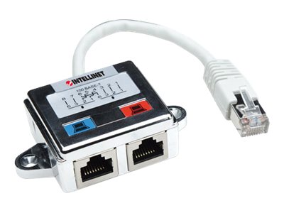 INTELLINET 2-Port RJ-45 Verteiler Detailansicht