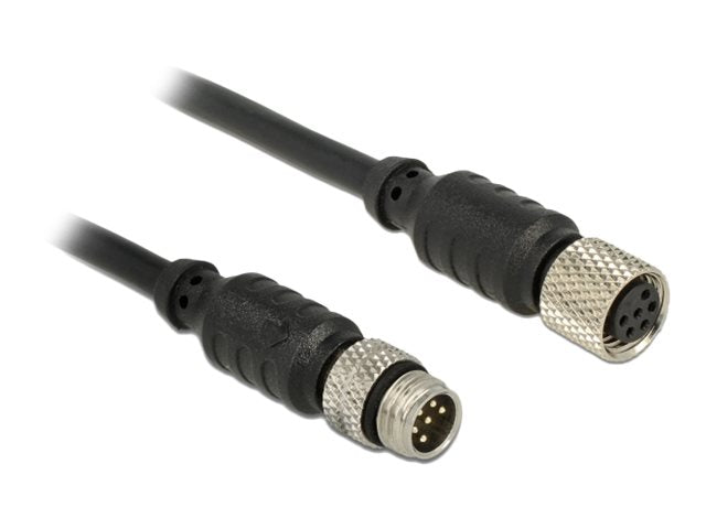NAVILOCK Verlängerungskabel M8 Stecker > M8 Buchse wasserdicht 1m - Verpackung
