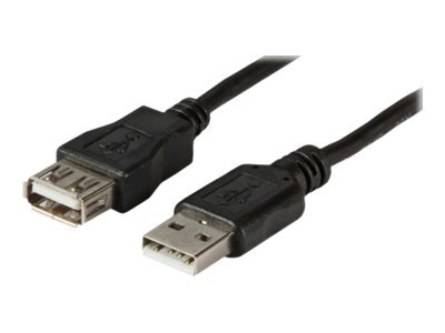 EFB USB2.0 Verlängerungskabel Stecker Typ-A auf A-Buchse 3.0 Meter - Vorderansicht