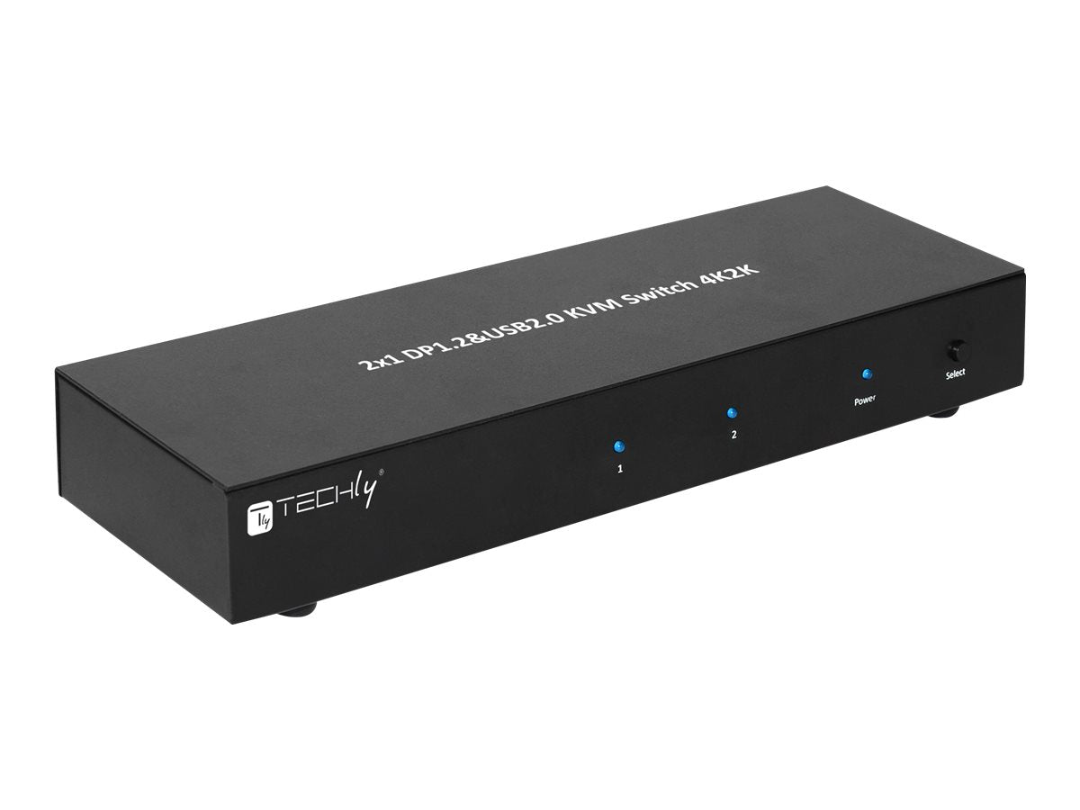 TECHLY KVM Switch Display Port 1.2 2-Port Dual-View Anschlussmöglichkeiten