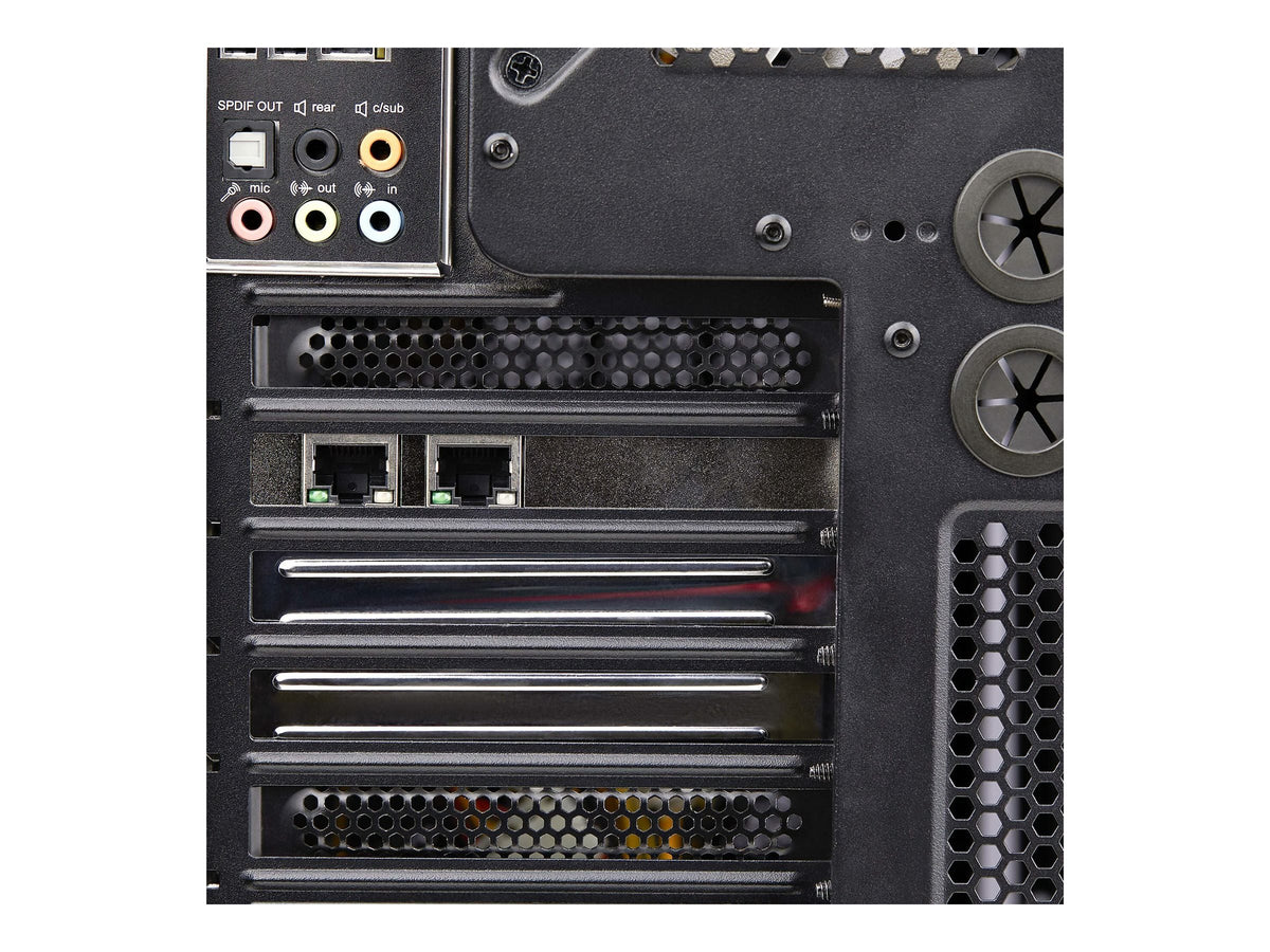 STARTECH.COM 2-Port Gigabit Netzwerkkarte PCI-Express LAN-Karte 2x Realtek RTL8111H 1Gbit PCIe Netzwerkadapter/NIC TAA